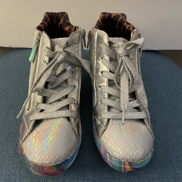 STEVE MADDEN High Top Sneakers Girl size 4 - Picture 4 of 13